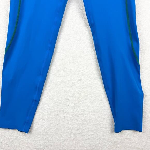 J. Crew Active SleekStretch High-Rise Running Leggings In Vibrant Blue/Green M - Picture 8 of 16